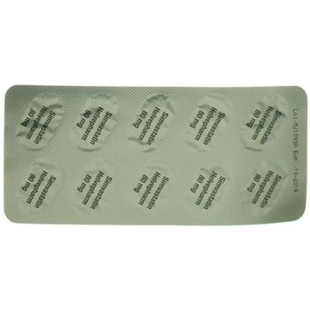 Simvastatin Helvepharm Filmtabl 80 mg 100 pcs - PrimeCare Global
