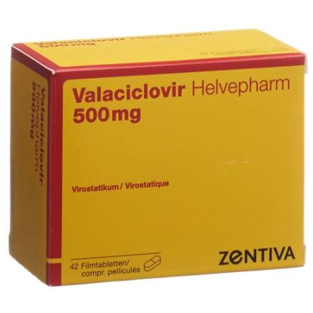 Valaciclovir Helvepharm Filmtabl 500 mg 42 pcs - PrimeCare Global