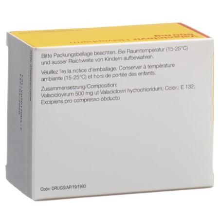 Valaciclovir Helvepharm Filmtabl 500 mg 42 pcs - PrimeCare Global