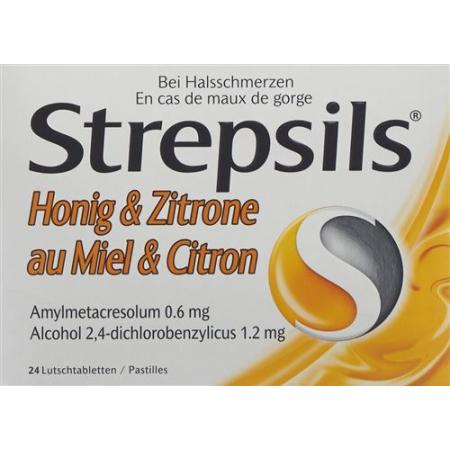 Strepsils Lozenges Honey and Lemon 24 pcs - PrimeCare Global