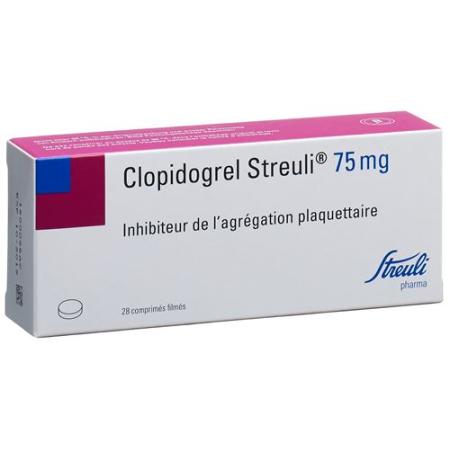 Clopidogrel Streuli film tablets 75 mg 28 pcs - PrimeCare Global