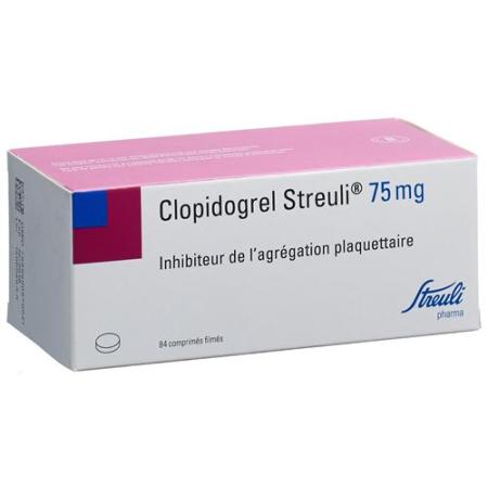 Clopidogrel Streuli film tablets 75 mg 84 pcs - PrimeCare Global