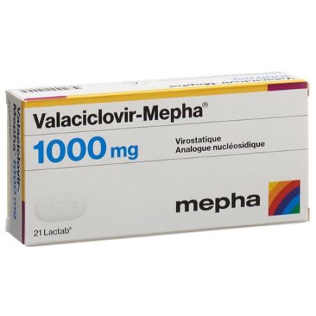 Valaciclovir-Mepha Lactab 1000 mg 21 pcs - PrimeCare Global