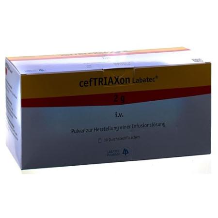 Ceftriaxone Labatec dry sub 2 g through 10 pcs - PrimeCare Global