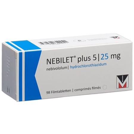 Nebilet plus film tablet 5/25 mg 98 pcs - PrimeCare Global