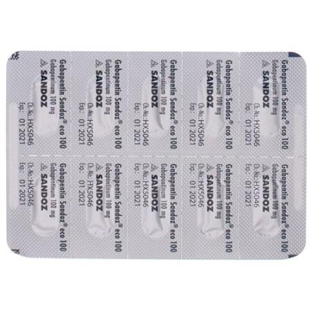 Gabapentin Sandoz eco caps 100 mg 50 pcs - PrimeCare Global