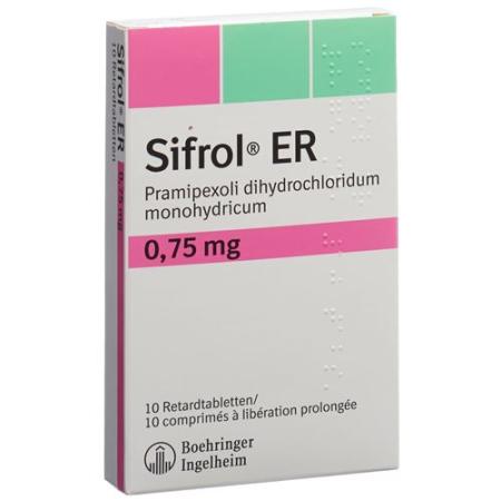 Sifrol ER Ret Tabl 0.75 mg 10 pcs - PrimeCare Global