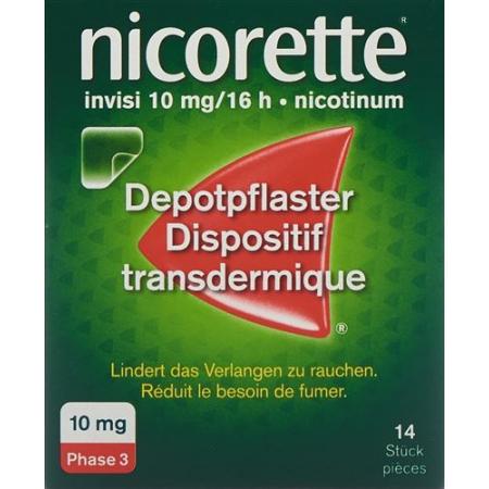 Nicorette Invisi Patch 10 mg/16h 14 pcs - PrimeCare Global