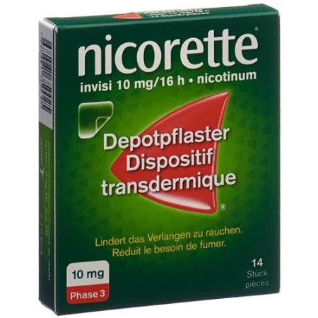 Nicorette Invisi Patch 10 mg/16h 14 pcs - PrimeCare Global