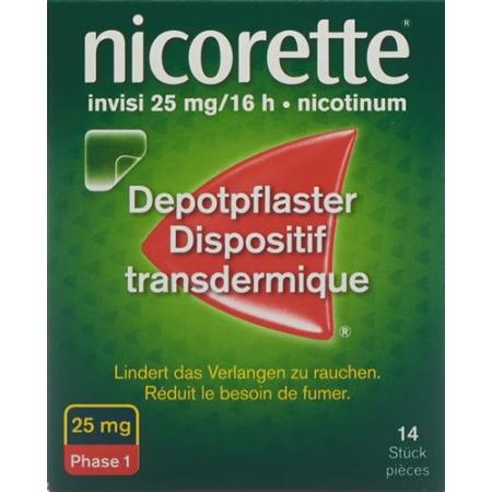 Nicorette Invisi Patch 25 mg/16h 14 pcs - PrimeCare Global