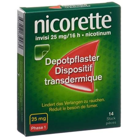 Nicorette Invisi Patch 25 mg/16h 14 pcs - PrimeCare Global