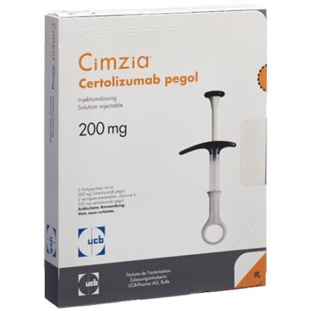 Cimzia Inj Loes 200mg/ml 2 Fertspr 1ml - PrimeCare Global