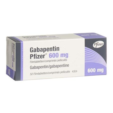 Gabapentin Pfizer Filmtablet 600 mg 50 pcs - PrimeCare Global