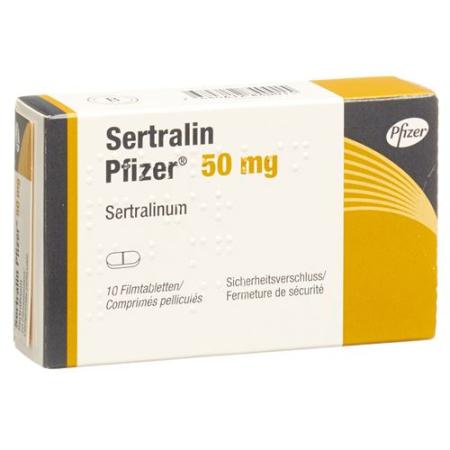 Sertraline Pfizer Filmtablet 50 mg 10 pcs - PrimeCare Global
