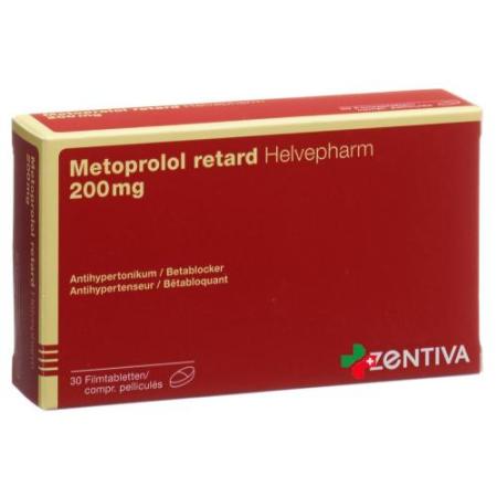 Metoprolol Helvepharm Retard 200 mg 30 filmtablets - PrimeCare Global