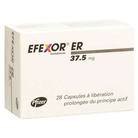 Efexor ER Kaps 37.5 mg with extended release 28 pcs - PrimeCare Global
