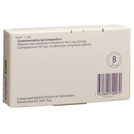 Esomep MUPS Tabl 40 mg 28 pcs - PrimeCare Global