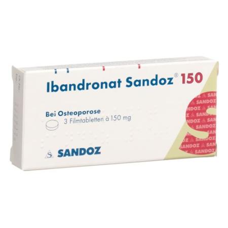 Ibandronat Sandoz Filmtabl 150 mg 3 pcs - PrimeCare Global
