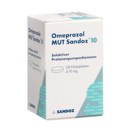 Omeprazol MUT Sandoz Filmtabl 10 mg Ds 28 pcs - PrimeCare Global