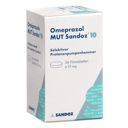 Omeprazol MUT Sandoz Filmtabl 10 mg Ds 56 pcs - PrimeCare Global