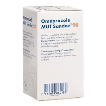 Omeprazol MUT Sandoz Filmtabl 20 mg Ds 100 pcs - PrimeCare Global