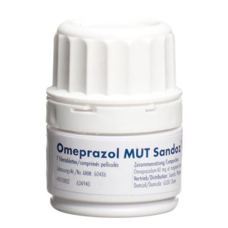 Omeprazol MUT Sandoz Filmtabl 40 mg Ds 7 pcs - PrimeCare Global