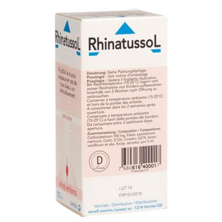 Rhinatussol Syrup Child Fl 125 ml - PrimeCare Global