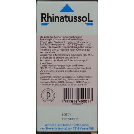 Rhinatussol Syrup Child Fl 125 ml - PrimeCare Global