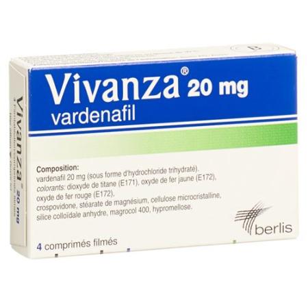 Vivanza Filmtablet 20 mg 4 pcs - PrimeCare Global