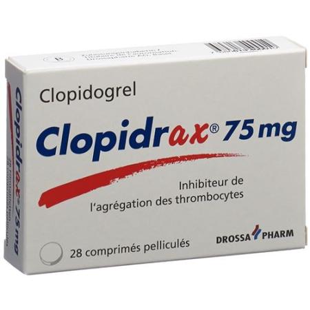 Clopidrax film tablets 75 mg 28 pcs - PrimeCare Global