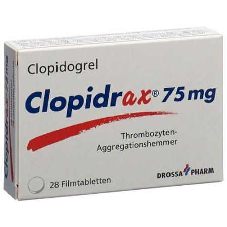 Clopidrax film tablets 75 mg 28 pcs - PrimeCare Global