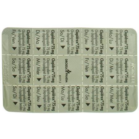 Clopidrax film tablets 75 mg 28 pcs - PrimeCare Global