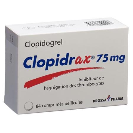 Clopidrax Filmtablet 75 mg 84 pcs - PrimeCare Global