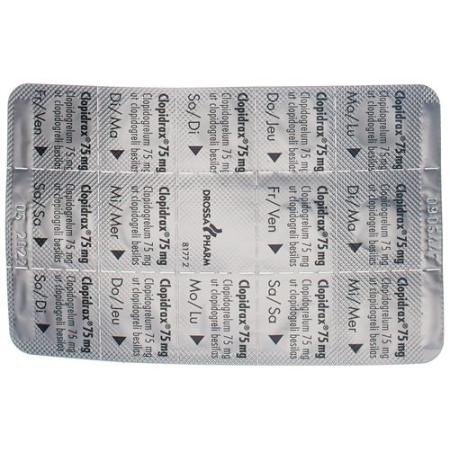 Clopidrax Filmtablet 75 mg 84 pcs - PrimeCare Global