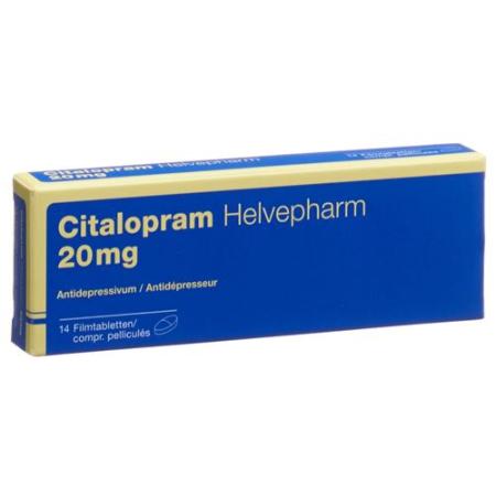 Citalopram Helvepharm Filmtabl 20 mg 14 pcs - PrimeCare Global
