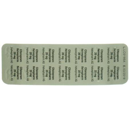 Citalopram Helvepharm Filmtabl 20 mg 28 pcs - PrimeCare Global