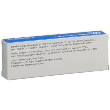 Citalopram Helvepharm Filmtabl 20 mg 28 pcs - PrimeCare Global