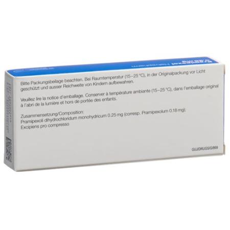 Pramipexol Helvepharm 0.25 mg 30 tablets - PrimeCare Global