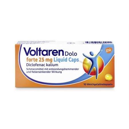 Voltaren Dolo forte Liquid caps 25 mg 10 pcs - PrimeCare Global