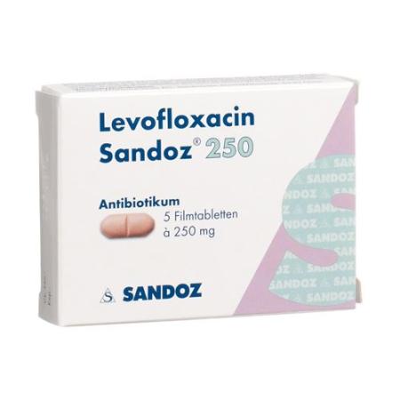 Levofloxacin Sandoz Filmtabl 250 mg 5 pcs - PrimeCare Global