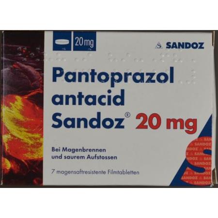 Pantoprazole antacid Sandoz film-coated tablets 20 mg 7 pcs - PrimeCare Global