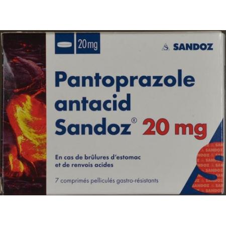 Pantoprazole antacid Sandoz film-coated tablets 20 mg 7 pcs - PrimeCare Global
