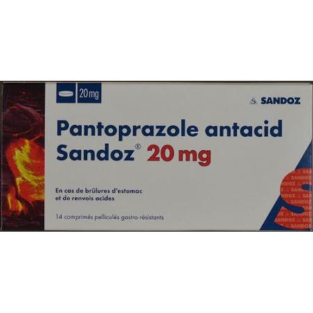 Pantoprazole antacid Sandoz film-coated tablets 20 mg 14 pcs - PrimeCare Global