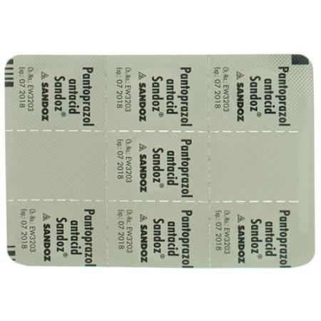 Pantoprazole antacid Sandoz film-coated tablets 20 mg 14 pcs - PrimeCare Global