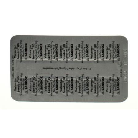 VALSARTAN Sandoz film tablets 80 mg - PrimeCare Global