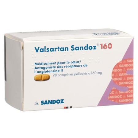 Valsartan Sandoz film tablets 160 mg 98 pcs - PrimeCare Global