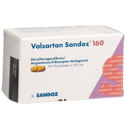 Valsartan Sandoz film tablets 160 mg 98 pcs - PrimeCare Global