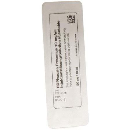 Ropivacaine Fresenius Inj L&ouml;s 10 mg/ml 10ml ampoules 5 pcs - PrimeCare Global