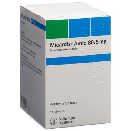 Micardis Amlo Tabl 80/5 mg 98 pcs - PrimeCare Global