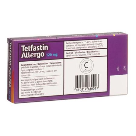 Telfastin Allergo Filmtablet 120 mg 10 pcs - PrimeCare Global